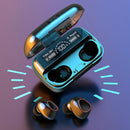 5.1 Bluetooth Headset with LED Case Digital-Waterproof, Powerful, Long Battery, Touch Control