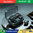 5.1 Bluetooth Headset with LED Case Digital-Waterproof, Powerful, Long Battery, Touch Control