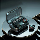 5.1 Bluetooth Headset with LED Case Digital-Waterproof, Powerful, Long Battery, Touch Control