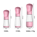 Garrafa de água portátil para cães com recipiente para comida, dispensador de água para animais de estimação 2 em 1 para cães pequenos e grandes, gatos e labradores