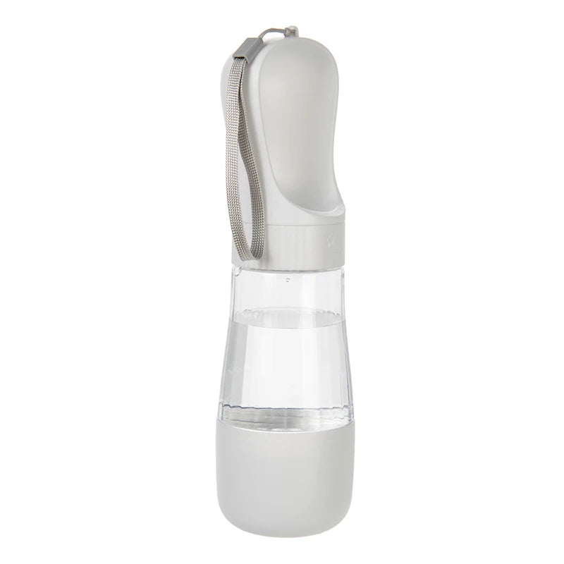 Garrafa de água portátil para cães com recipiente para comida, dispensador de água para animais de estimação 2 em 1 para cães pequenos e grandes, gatos e labradores