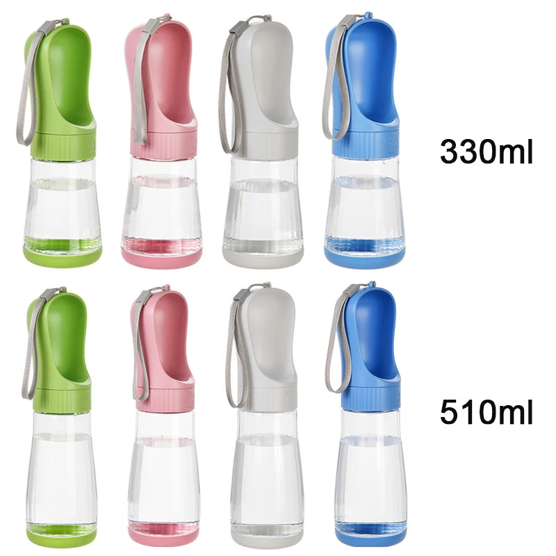 Garrafa de água portátil para cães com recipiente para comida, dispensador de água para animais de estimação 2 em 1 para cães pequenos e grandes, gatos e labradores