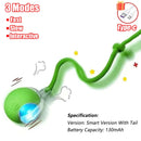 Novo brinquedo interativo para gatos, bola rolante automática, rabo falso, brinquedo elétrico inteligente recarregável para animais de estimação, treinamento para cães e gatos, imitação de rato