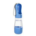 Garrafa de água portátil para cães com recipiente para comida, dispensador de água para animais de estimação 2 em 1 para cães pequenos e grandes, gatos e labradores