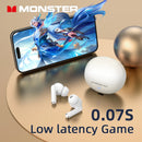 Monster MQT39 Wireless Bluetooth 6.0 Earphones TWS Hifi Stereo Headphones Noise Reduction Gaming Earbuds Sports Headset With Mic