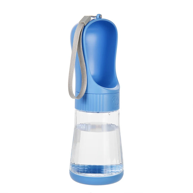 Garrafa de água portátil para cães com recipiente para comida, dispensador de água para animais de estimação 2 em 1 para cães pequenos e grandes, gatos e labradores